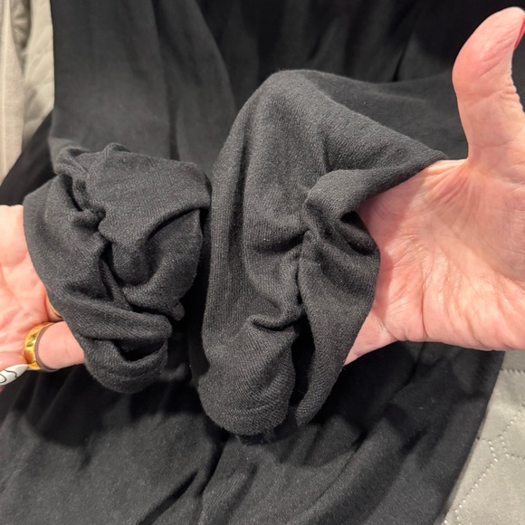 Black Open Front Cardigan - Picture 3 of 4